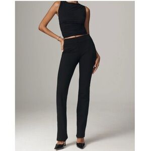 Self Contrast Slim Kick Flare Pants